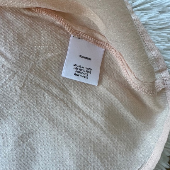 NWOT MODCLOTH Thoroughly Ladylike Button-Up Top in Peach Size XL Extra Large - Picture 7 of 12